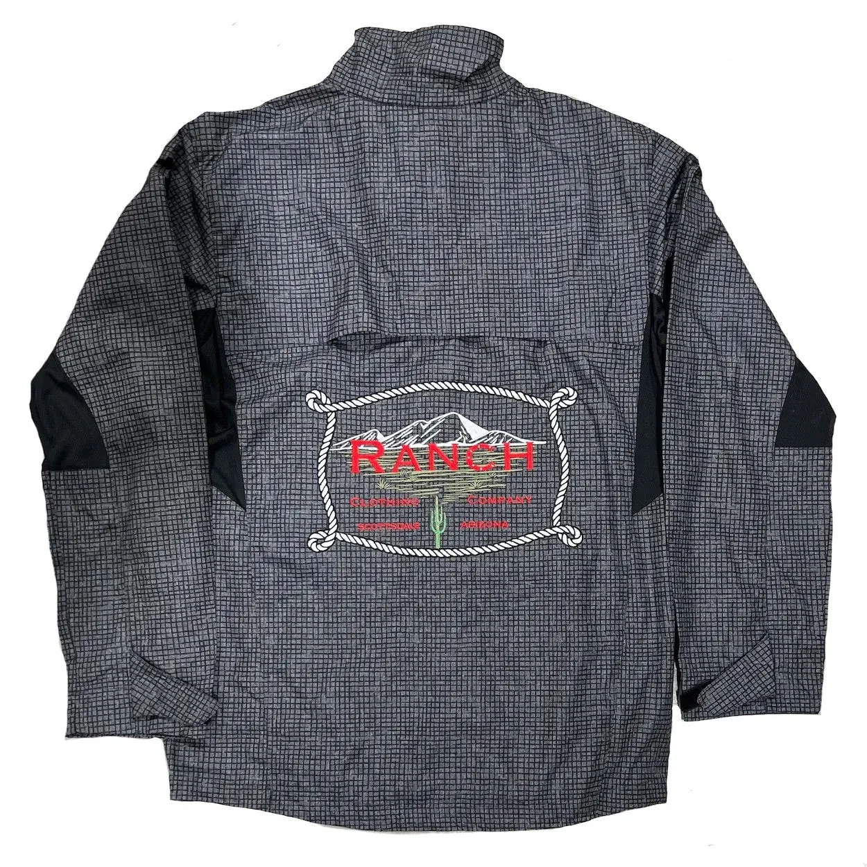 Men's Ranch Clothing Windbreaker Embroidered Zipped Coat