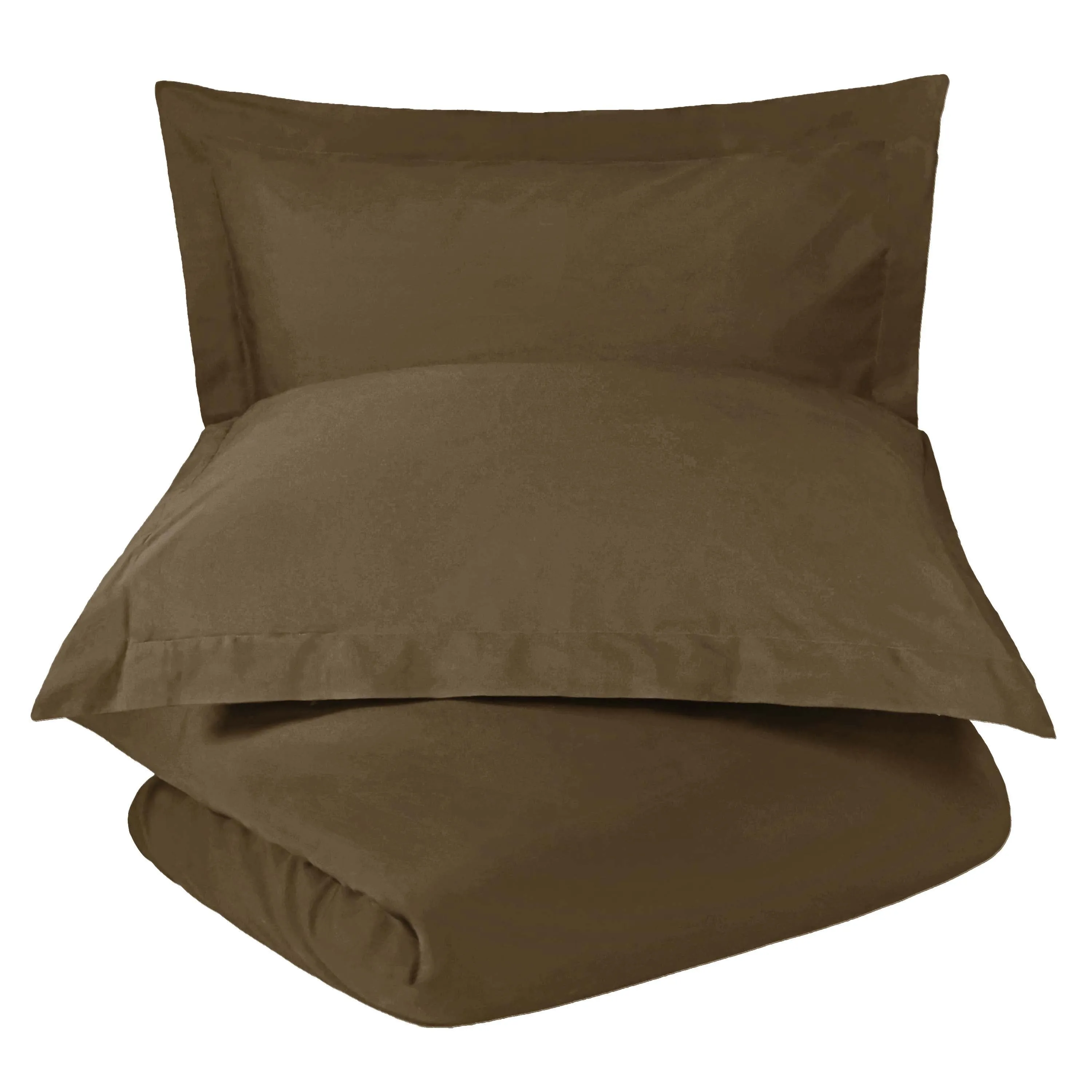 Wrinkle Resistant Cotton Blend Solid Duvet Cover Set